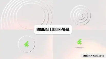 Minimal Logo reveal Logo Stings template preview