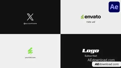 Minimal Logo Reveal for After Effects Logo Stings template preview