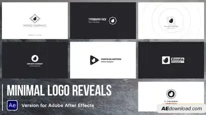 Minimal Logo Reveals Logo Stings template preview