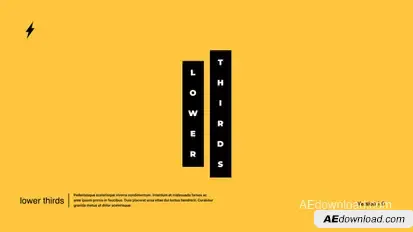 Minimal Lower Thirds | After Effects Titles template preview