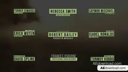 Minimal Lower Thirds | After Effects Titles template preview
