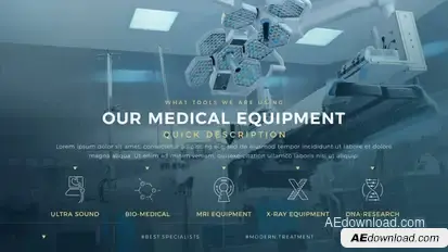 Minimal Medical Promo II Video Displays template preview