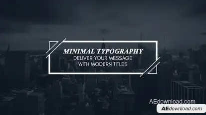 Minimal Modern Typography Titles template preview