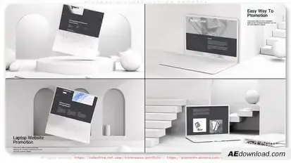 Minimal N Clean Laptop Promote Product Promo template preview