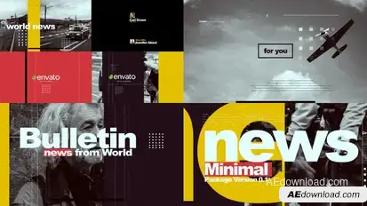 Minimal News Pack V1 broadcast-packages template preview