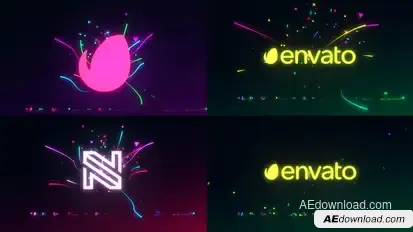 Particle Logo Logo Stings template preview