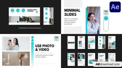 Minimal Promo Slideshow | After Effects Openers template preview