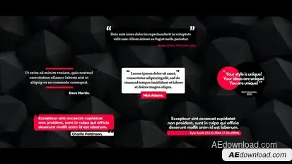 Minimal Quotes For After Effects Titles template preview