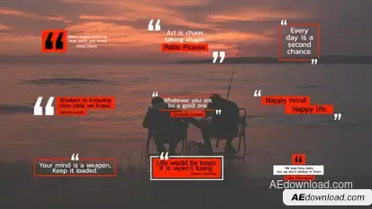 Minimal Quotes Titles | After Effects Titles template preview