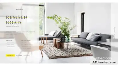 Minimal Real Estate Product Promo template preview