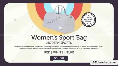 Minimal Retro Shopping Product Promo template preview