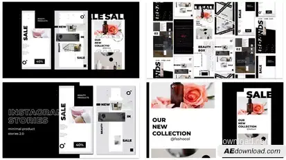 Minimal Sale Stories Instagram Product Promo template preview