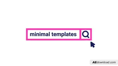 Minimal Search Logo Reveal Logo Stings template preview