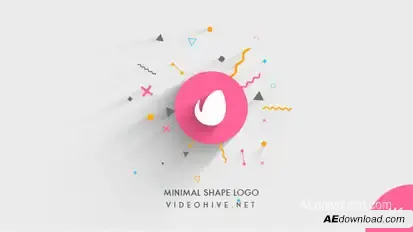 Minimal Shape Logo Reveal Openers template preview