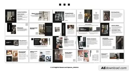Minimal Slides Pack _AE Video Displays template preview