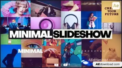 Minimal Slideshow Openers template preview