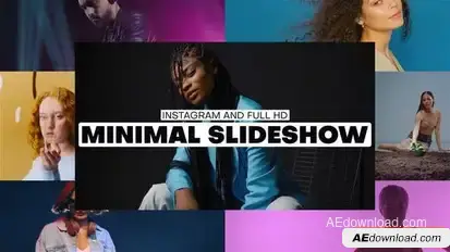 Minimal Slideshow Openers template preview