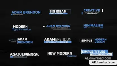 Minimal Smooth Titles Titles template preview