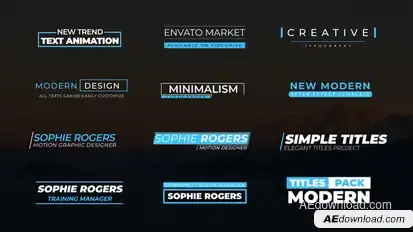 Minimal Smooth Titles V1 Titles template preview