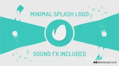 Minimal Splash Logo Logo Stings template preview