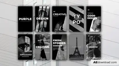 Minimal Stories | After Effects Titles template preview