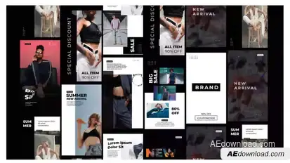 Minimal stories clothes shop Product Promo template preview