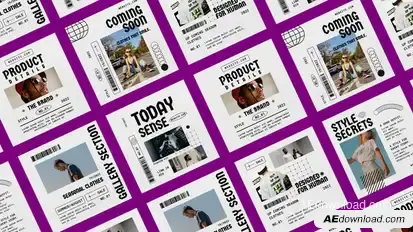 Minimal Streetwear Instagram Posts Product Promo template preview
