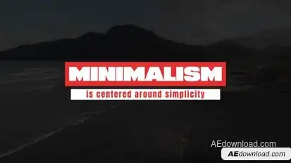 Minimal Text Animation Titles template preview