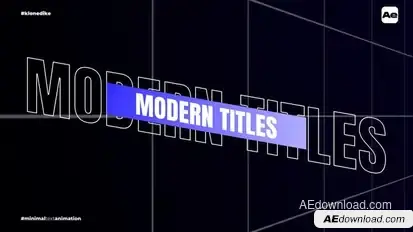 Minimal Text Animation Titles template preview