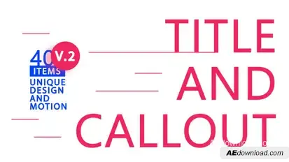 Minimal Title & Callout V.2 Titles template preview