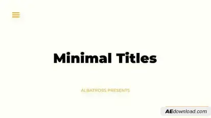 Videohive Minimal Titles 1.0 | After Effects 53062826 Titles template preview