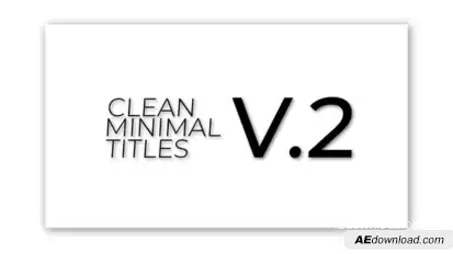 Minimal Titles 1,0 | After Effects Titles template preview