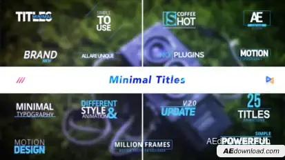 Minimal Titles Titles template preview