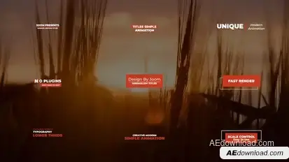 Minimal Titles 2.0 | After Effects Titles template preview