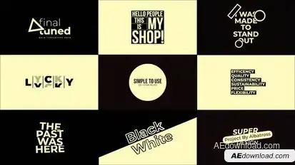 Minimal Titles 2.0 | After Effects Titles template preview