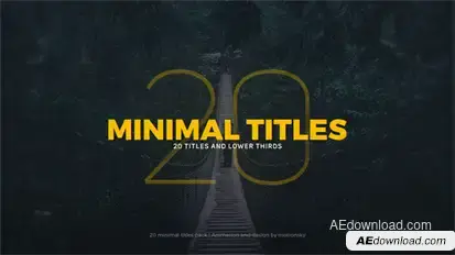 Minimal Titles Titles template preview