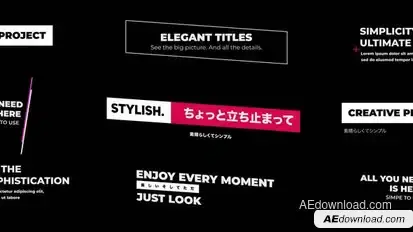 Minimal Titles Titles template preview