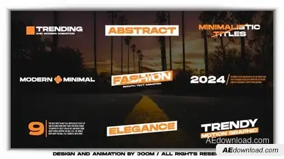 Minimal Titles 5.0 | After Effects Titles template preview