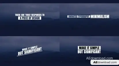 Minimal Titles Titles template preview
