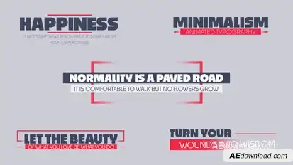 Minimal Titles Titles template preview