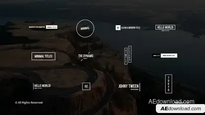 Minimal Titles | AE Titles template preview