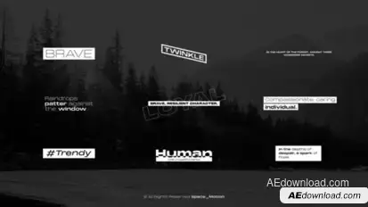 Minimal Titles  AE Titles template preview