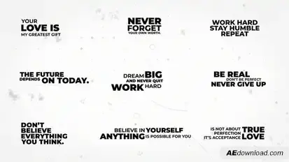 Minimal Titles | AE Titles template preview