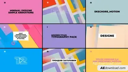 Minimal Titles | After Effects Titles template preview