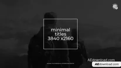 Minimal Titles | After Effects Titles template preview