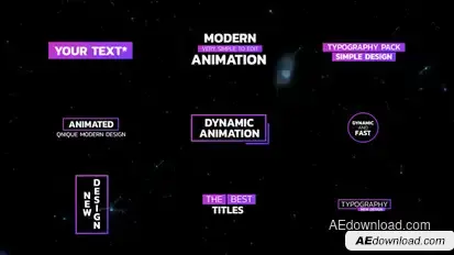 Minimal Titles and Gradient | After Effects Titles template preview