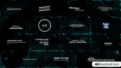 Minimal Titles Animation | After Effects Titles template preview