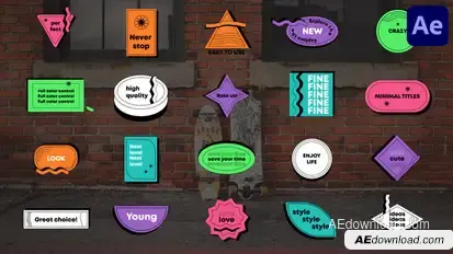 Minimal Titles for After Effects Titles template preview