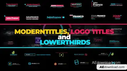 Minimal Titles Pack Titles template preview