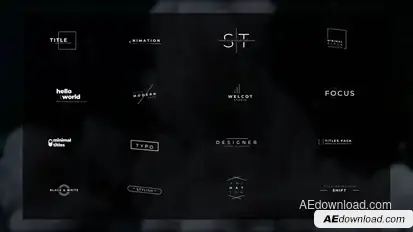 Minimal Titles Pack | After Effects Titles template preview